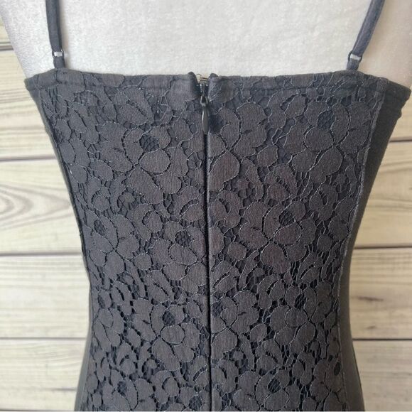 American Eagle Charcoal Grey Lace Mini Dress - Picture 7 of 9